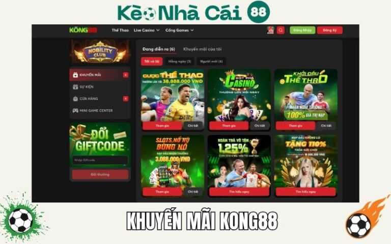 Khuyến Mãi Kong88 - Ưu Đãi Siêu Khủng Cho Người Chơi Cá Cược 15 Khuyến Mãi Kong88 - Ưu Đãi Siêu Khủng Cho Người Chơi Cá Cược